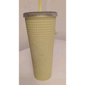 Starbucks Tumbler-New For 2023- Meadow Yellow- Soft Touch - 24oz Venti Cold Cup